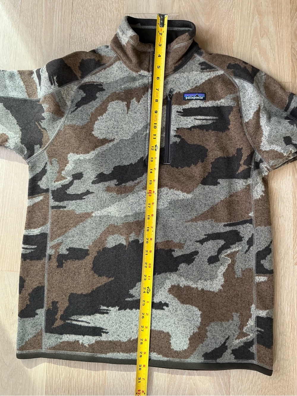 PATAGONIA Better Sweater 1/4 ZIP Kansas Sky Classic Tan Men’s Size Medium NWT! - Picture 10 of 11